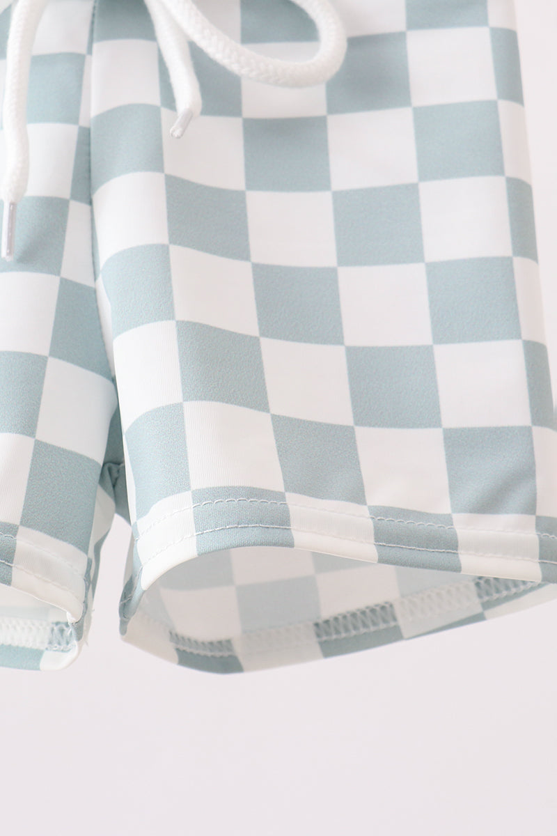Sage Checker Swim trunks