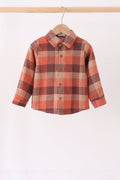Rust Plaid button down