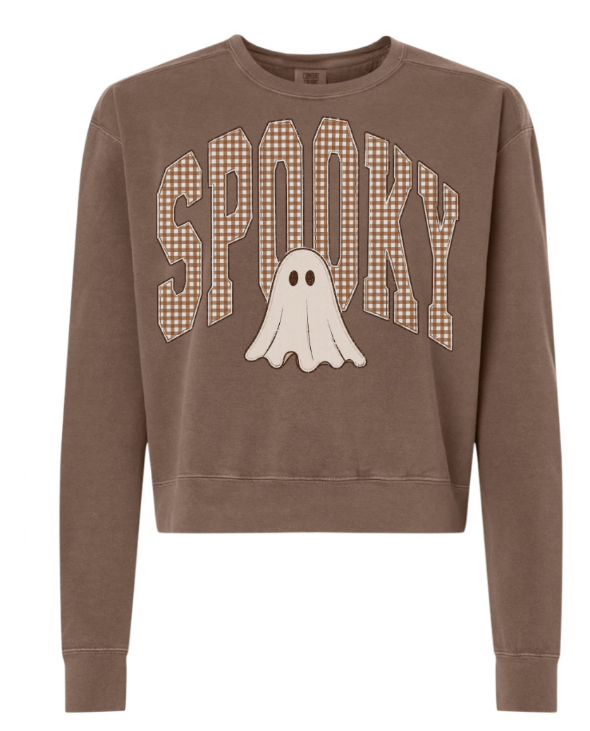 Fall cropped comfort color sweatshirt