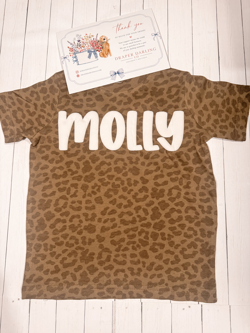 Pattern Puff Vinyl Name Toddler Shirt
