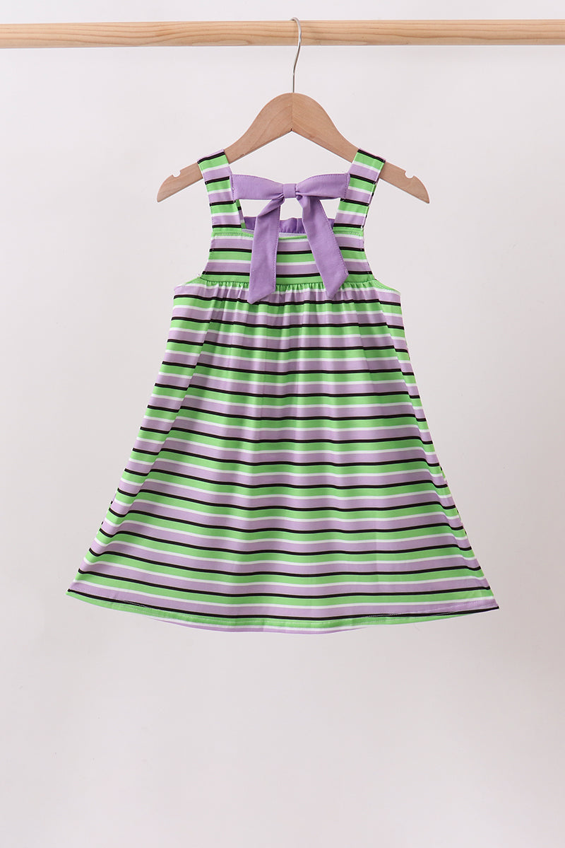 Purple Witch Striped Dress