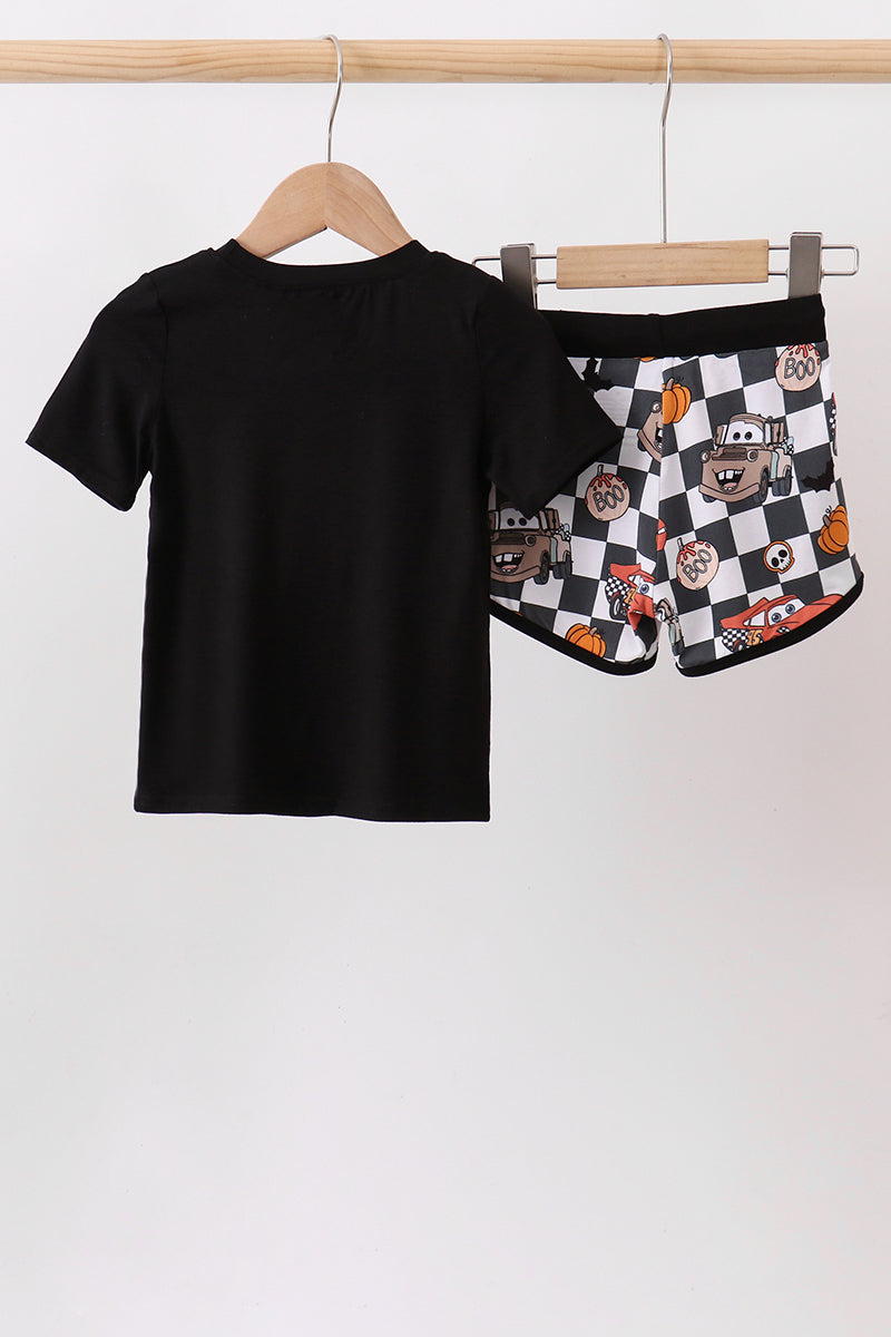 Black Cars pumpkin bamboo set