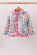 Pink Patchwork Floral Jacket