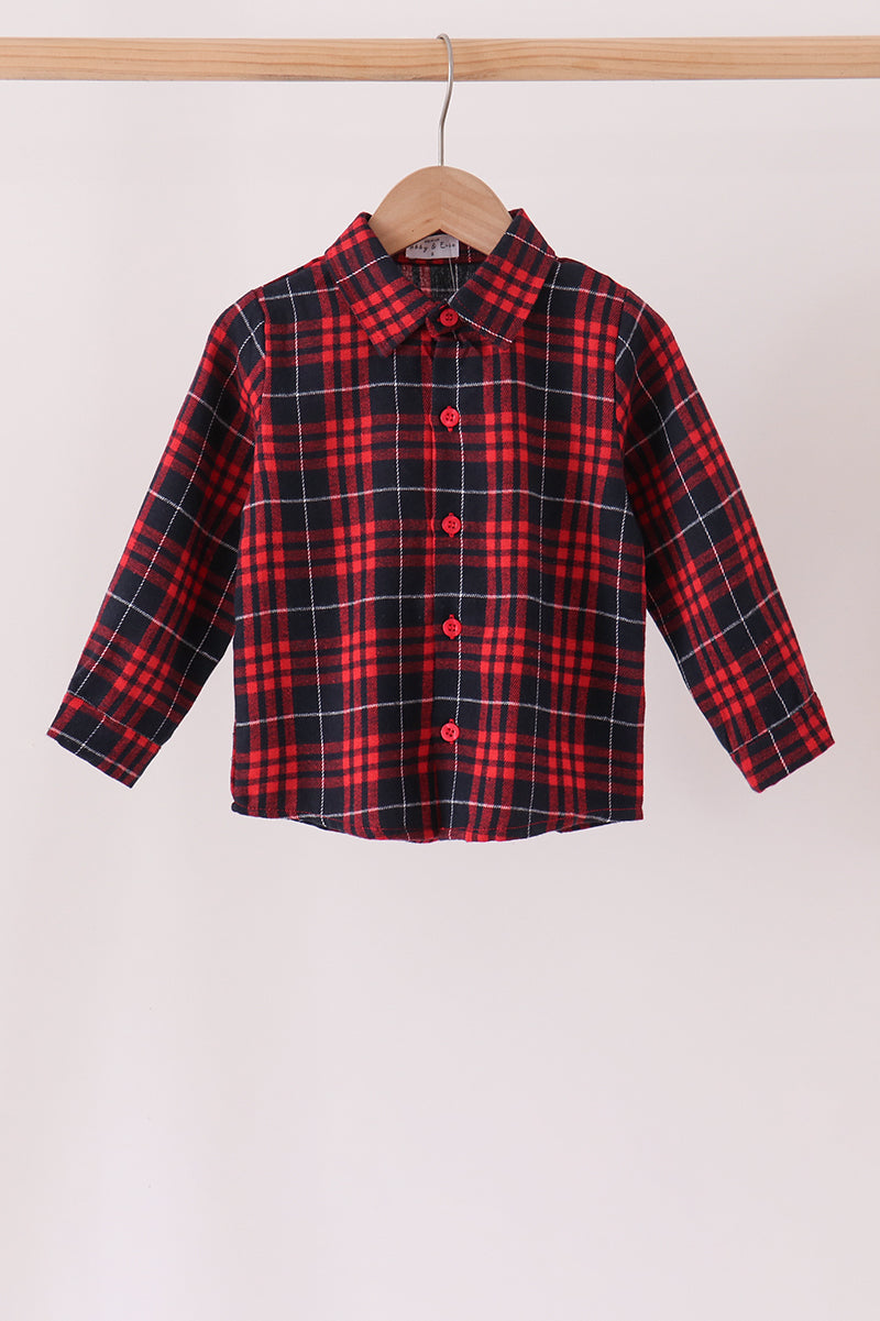 Red Plaid Button Down