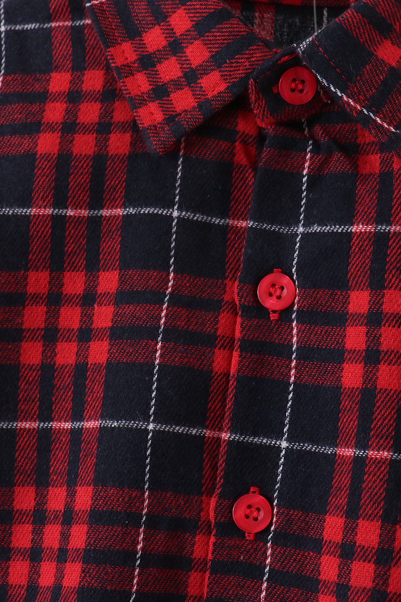 Red Plaid Button Down