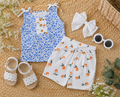 Sleeveless Peach set