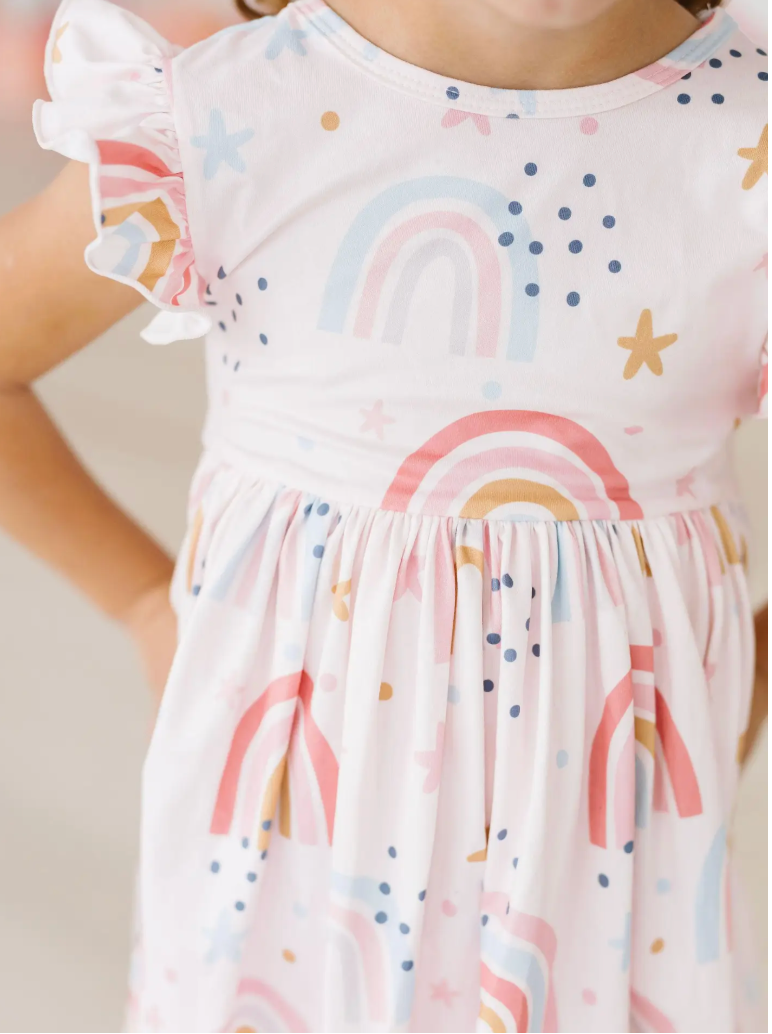 Over the rainbow twirl dress