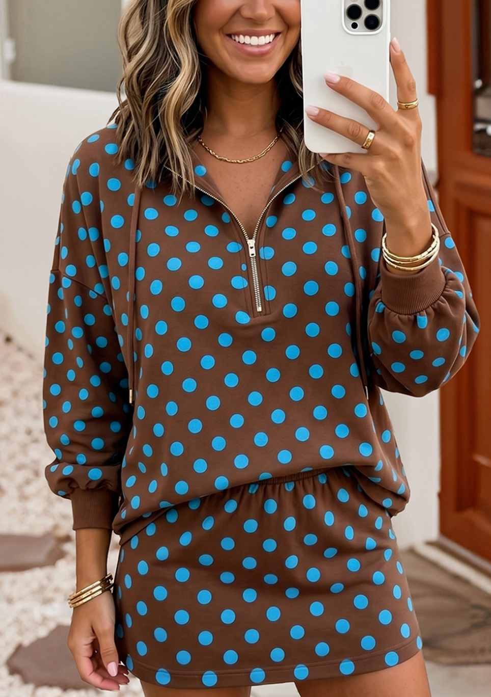 Polka Dot Skort Set- Womens- Closes September 7th