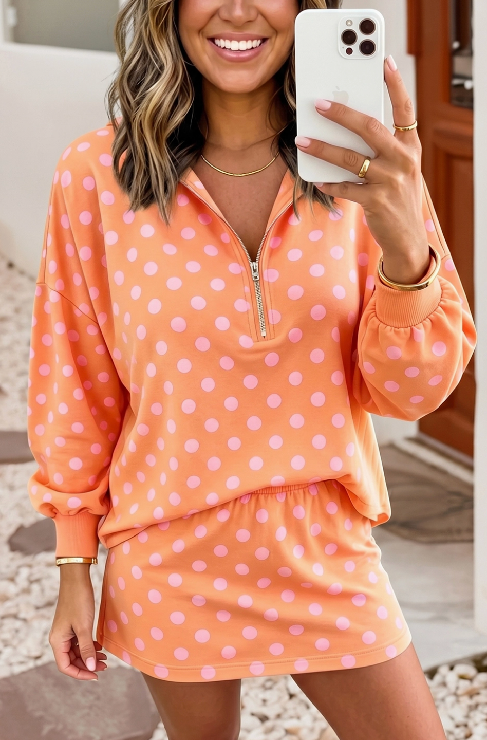 Polka Dot Skort Set- Womens- Closes September 7th