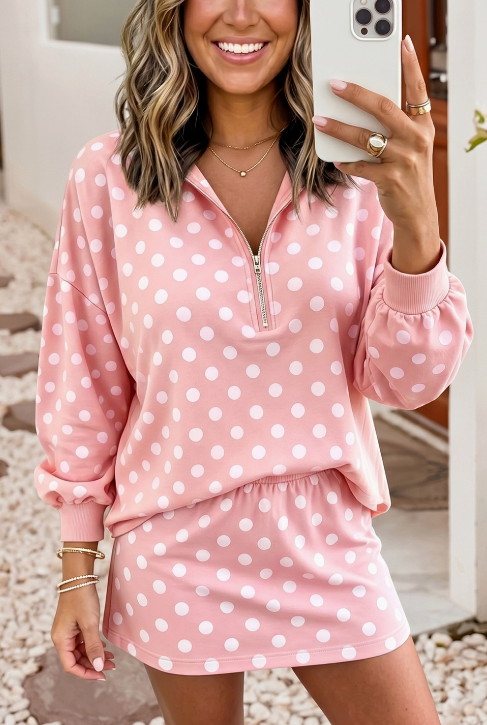 Polka Dot Skort Set- Womens- Closes September 7th