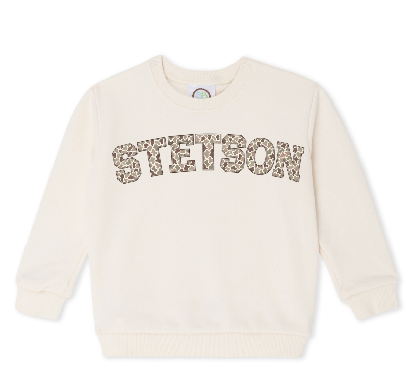 Personalized Camo font Sweatshirt