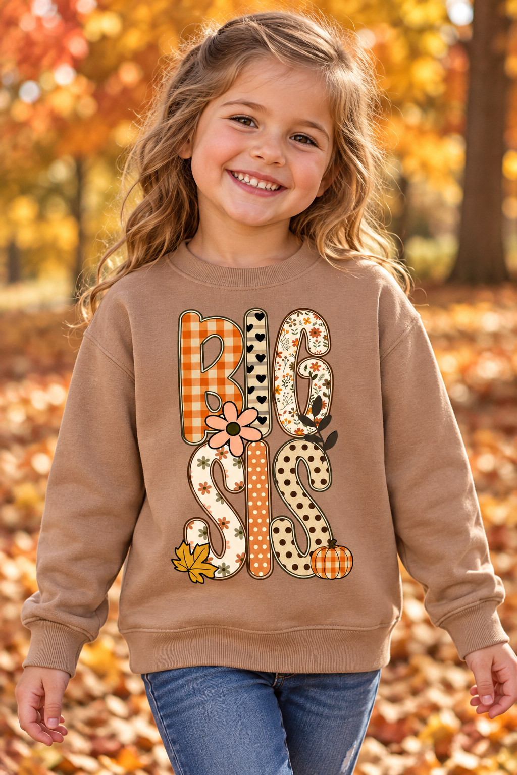 Fall letter design sweatshirt